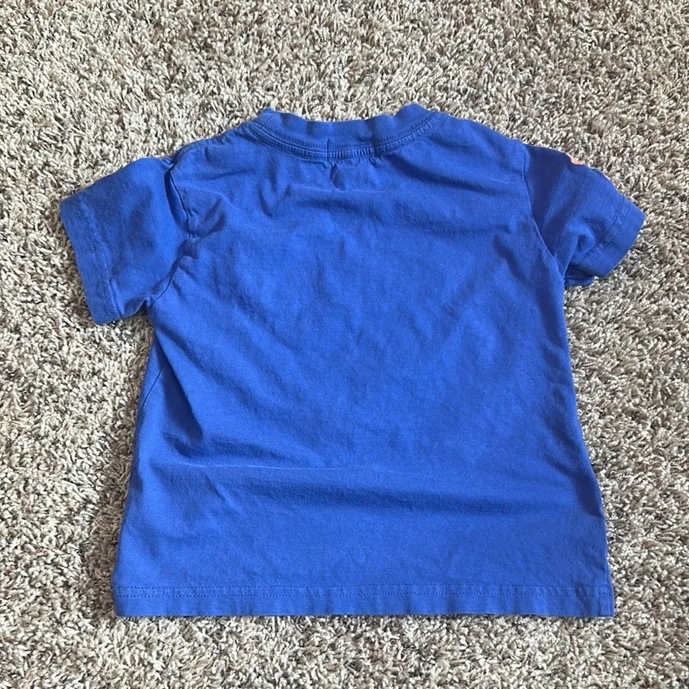 Polo by Ralph Lauren Kids Royal Blue Tee with Orange Logo size 2T